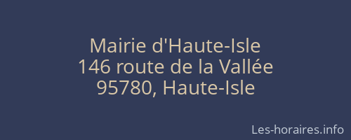 Mairie d'Haute-Isle