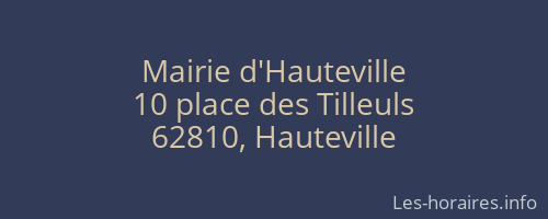 Mairie d'Hauteville
