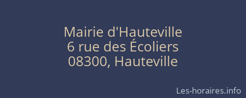 Mairie d'Hauteville