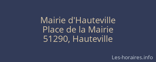 Mairie d'Hauteville