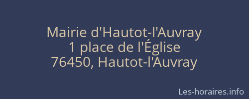 Mairie d'Hautot-l'Auvray
