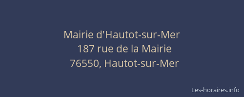 Mairie d'Hautot-sur-Mer