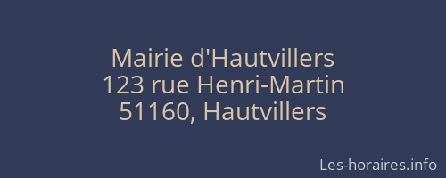 Mairie d'Hautvillers
