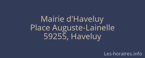 Mairie d'Haveluy