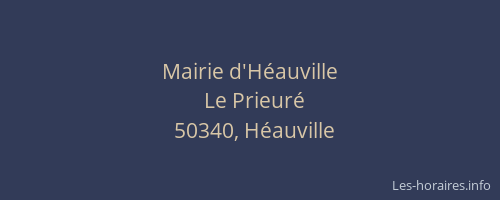 Mairie d'H&eacute;auville