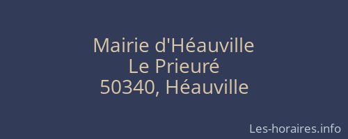 Mairie d'Héauville