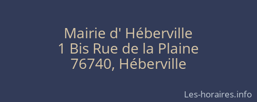 Mairie d' Héberville