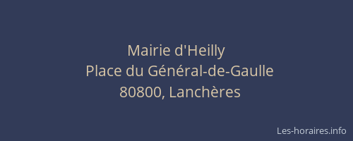 Mairie d'Heilly