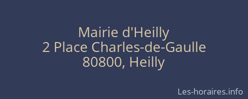 Mairie d'Heilly