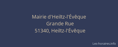 Mairie d'Heiltz-l'Évêque