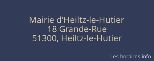 Mairie d'Heiltz-le-Hutier