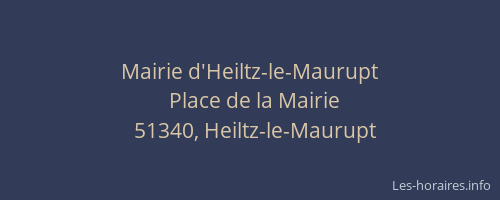 Mairie d'Heiltz-le-Maurupt