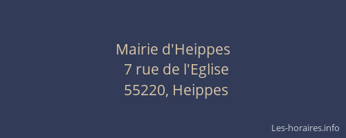 Mairie d'Heippes