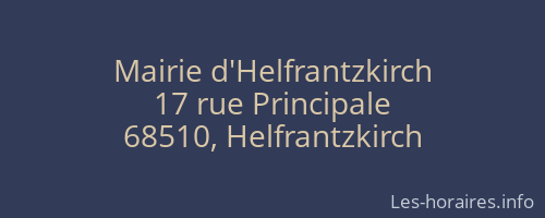 Mairie d'Helfrantzkirch