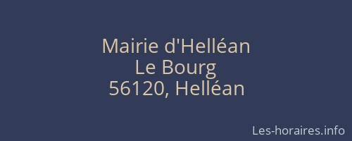 Mairie d'Helléan