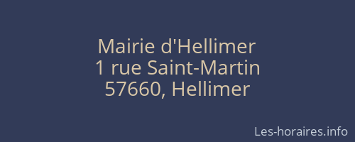 Mairie d'Hellimer