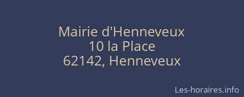 Mairie d'Henneveux