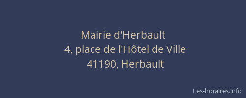 Mairie d'Herbault