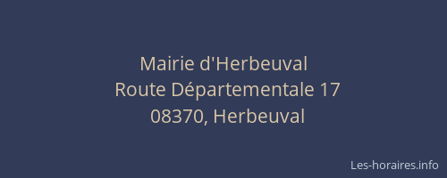 Mairie d'Herbeuval