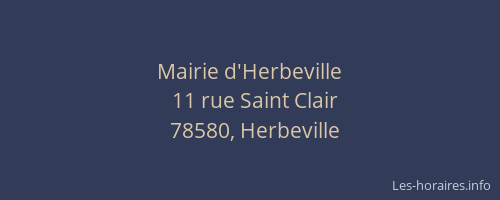 Mairie d'Herbeville