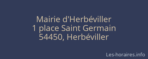 Mairie d'Herbéviller