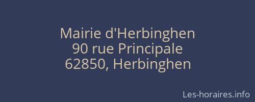 Mairie d'Herbinghen