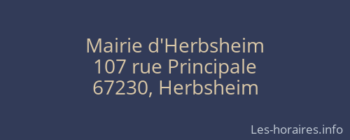 Mairie d'Herbsheim