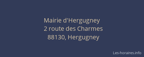 Mairie d'Hergugney