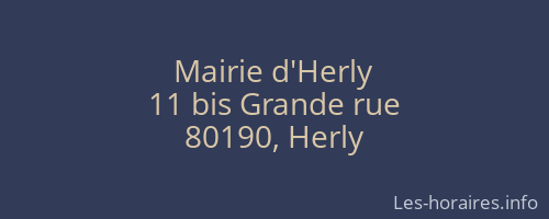 Mairie d'Herly