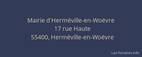 Mairie d'Herméville-en-Woëvre