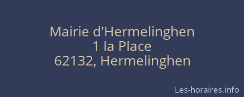 Mairie d'Hermelinghen