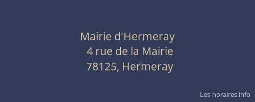 Mairie d'Hermeray