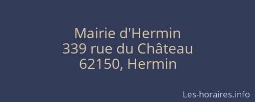 Mairie d'Hermin