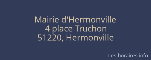 Mairie d'Hermonville