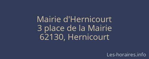 Mairie d'Hernicourt