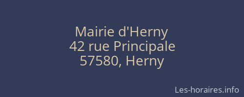 Mairie d'Herny