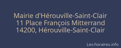 Mairie d'Hérouville-Saint-Clair