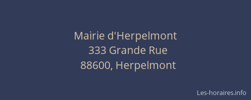 Mairie d'Herpelmont