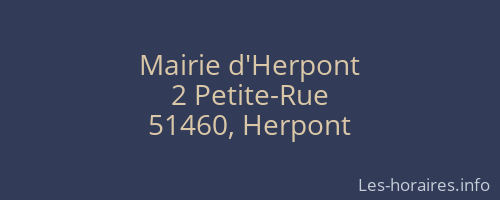 Mairie d'Herpont