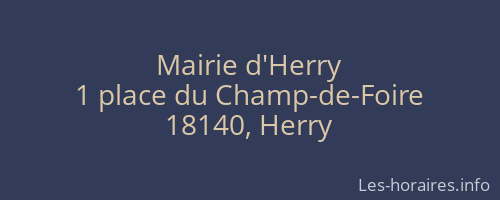 Mairie d'Herry