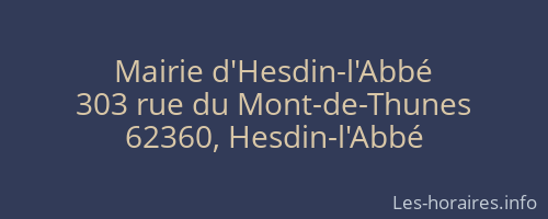 Mairie d'Hesdin-l'Abbé