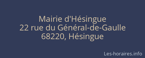 Mairie d'Hésingue