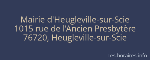 Mairie d'Heugleville-sur-Scie