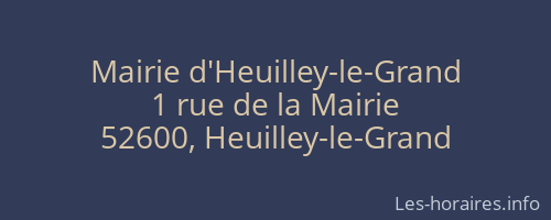Mairie d'Heuilley-le-Grand