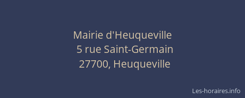 Mairie d'Heuqueville
