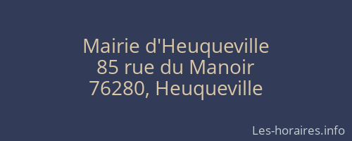 Mairie d'Heuqueville