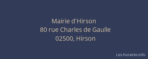 Mairie d'Hirson