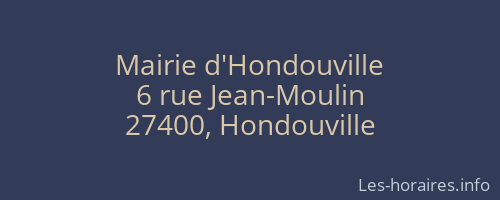 Mairie d'Hondouville