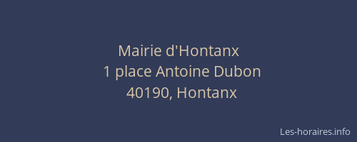 Mairie d'Hontanx