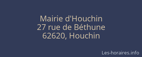 Mairie d'Houchin